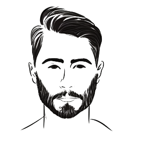 La tête d'un formateur en dessin digital