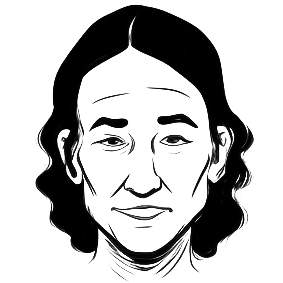 La tête d'un formateur en dessin digital