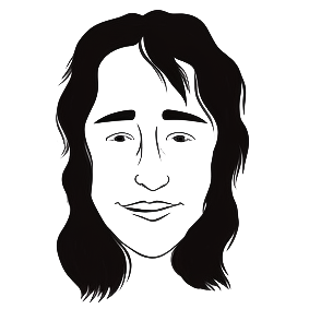 La tête d'un formateur en dessin digital