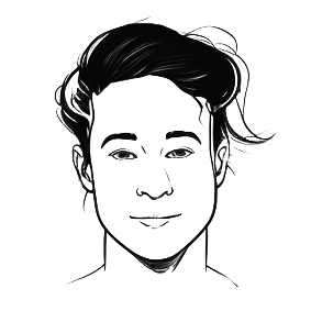 La tête d'un formateur en dessin digital
