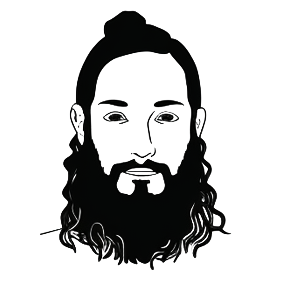 La tête d'un formateur en dessin digital