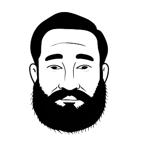 La tête d'un formateur en dessin digital