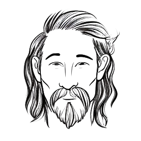 La tête d'un formateur en dessin digital