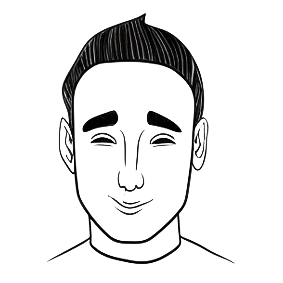 La tête d'un formateur en dessin digital