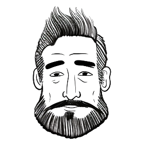 La tête d'un formateur en dessin digital