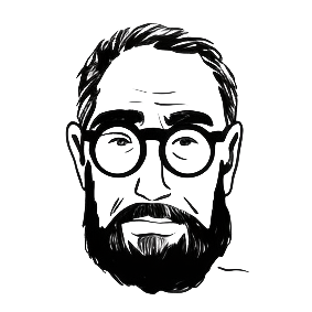 La tête d'un formateur en dessin digital