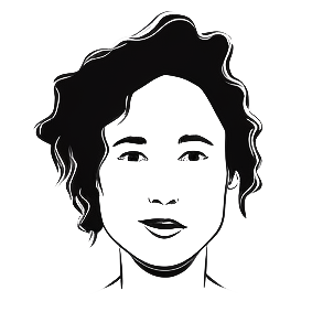 La tête d'un formateur en dessin digital