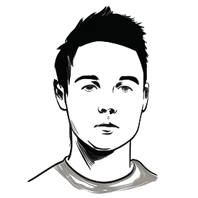 La tête d'un formateur en dessin digital