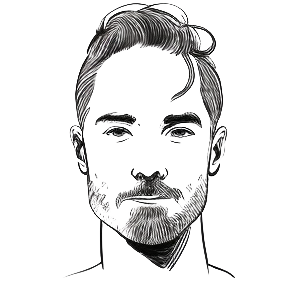 La tête d'un formateur en dessin digital