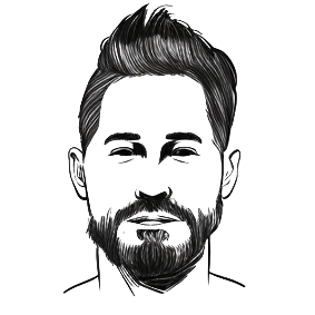 La tête d'un formateur en dessin digital