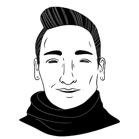 La tête d'un formateur en dessin digital