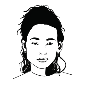 La tête d'un formateur en dessin digital