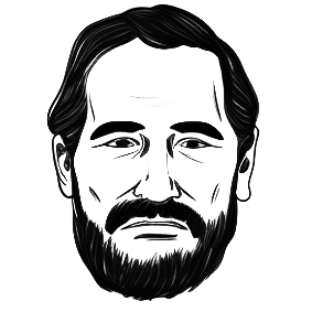 La tête d'un formateur en dessin digital