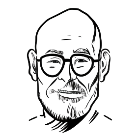La tête d'un formateur en dessin digital