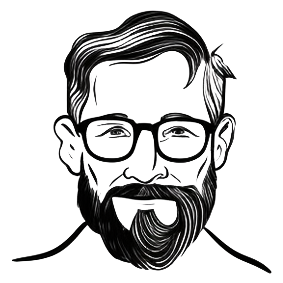 La tête d'un formateur en dessin digital
