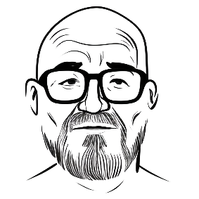 La tête d'un formateur en dessin digital