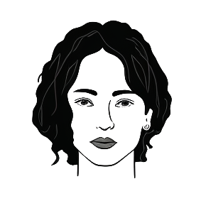 La tête d'un formateur en dessin digital