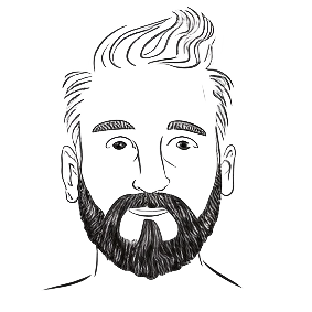 La tête d'un formateur en dessin digital