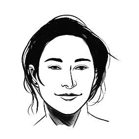 La tête d'un formateur en dessin digital