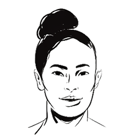 La tête d'un formateur en dessin digital