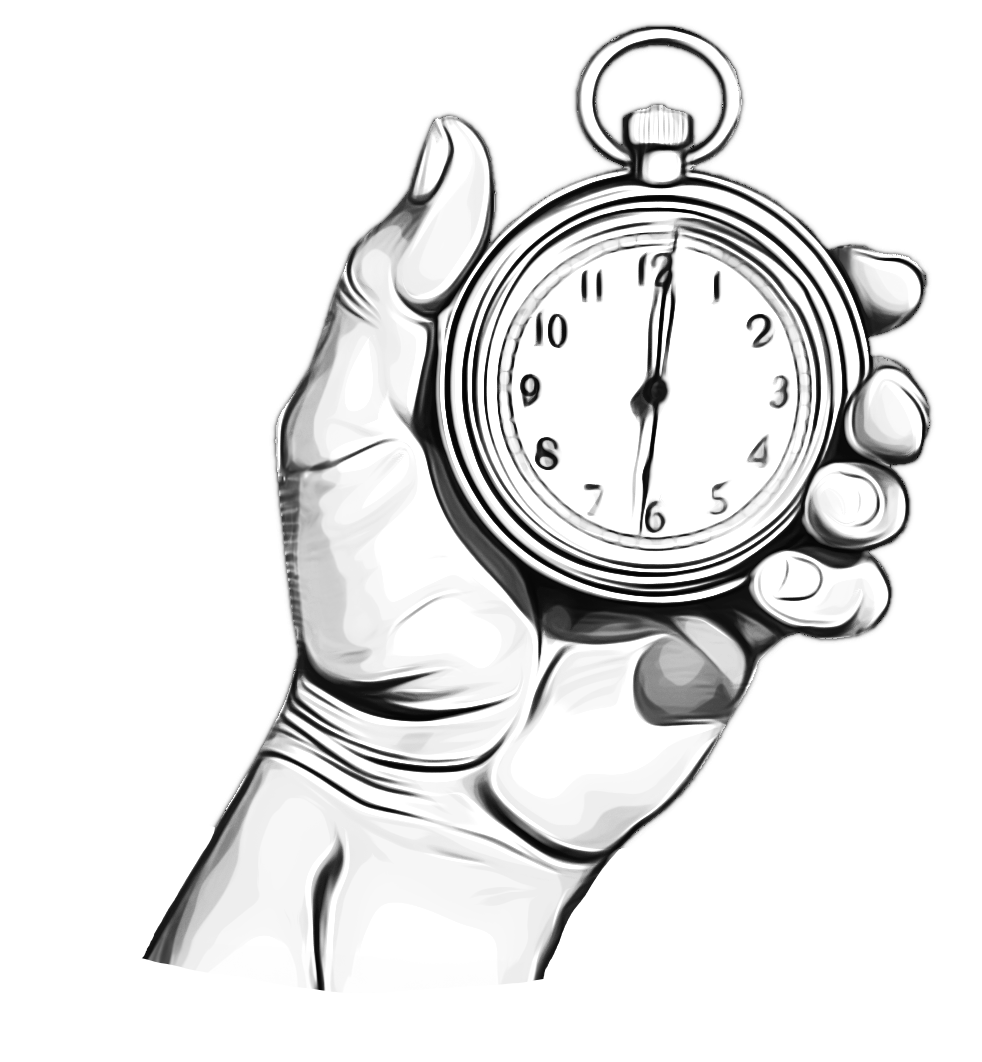 Un chronomètre prouvant l'efficacité et la rapidité du Collectif